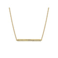Diamond Cut Bar Necklace